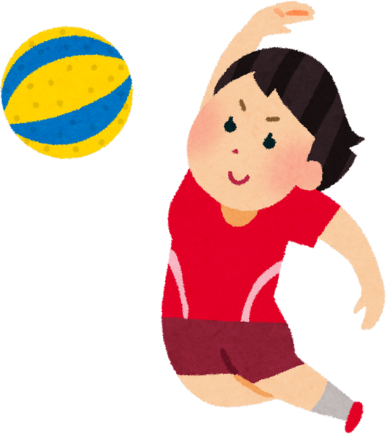 Illustration of a Child Playing Soft Volleyball